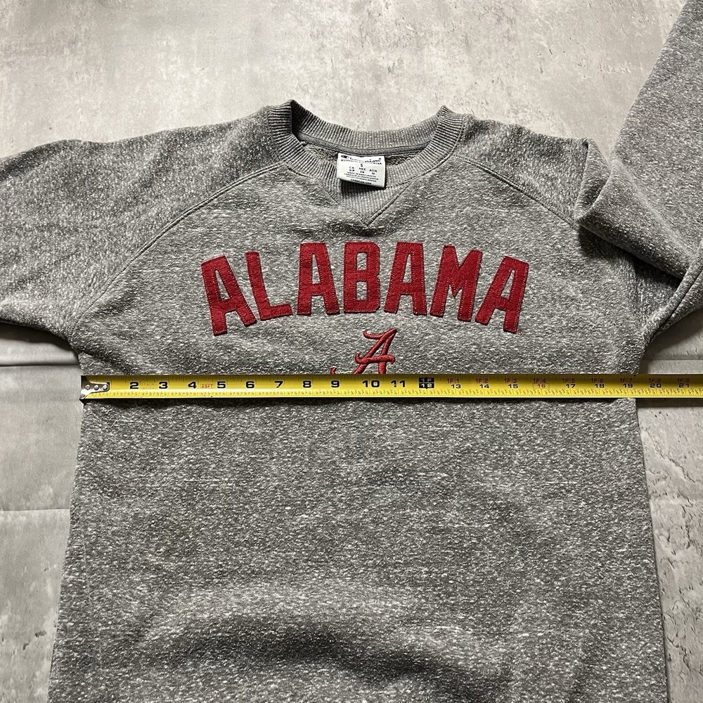 Alabama Crimson Tide Sweatshirt Mens Small Gray Red Sweater Champion NCAA - Picture 4 of 9